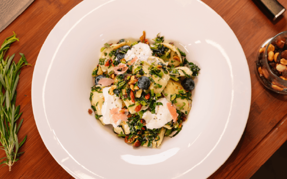 ყველის ვარენიკები ისპანახითა და ჩაროზით